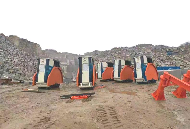 Huada granite stone cutting machine help Shandong province granite mining