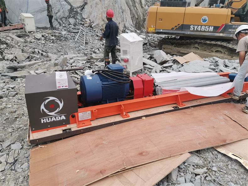 Huada core boring machine help slate mining video