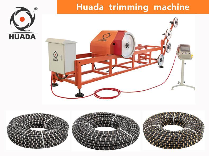 stone shaping trimming diamond wire cutting machine