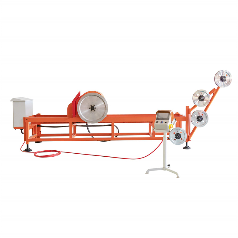 granite wire saw cutting machine