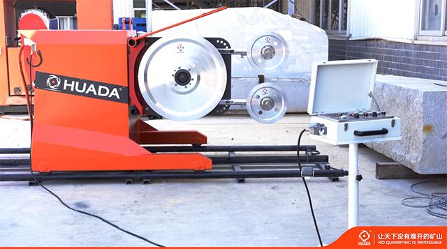 Huada stone mining diamond wire saw machine video